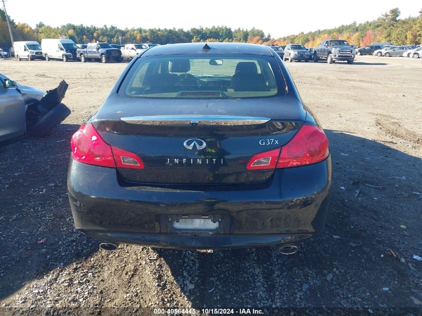 2013 Infiniti G37X VIN: JN1CV6AR0DM356853 Lot: 40564445