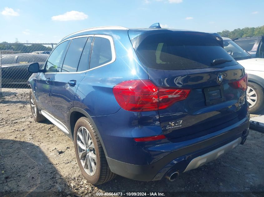 2019 BMW X3 SDRIVE30I - 5UXTR7C57KLF34635