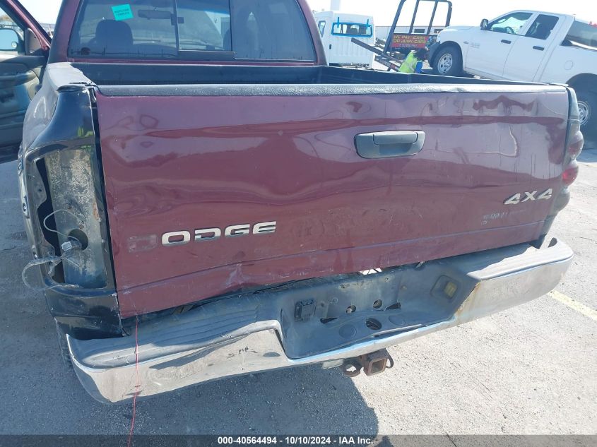 2002 Dodge Ram 1500 St VIN: 3B7HU18N92G109567 Lot: 40564494