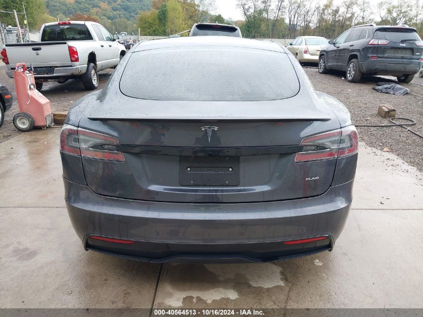 2022 Tesla Model S Plaid Tri Motor All-Wheel Drive VIN: 5YJSA1E60NF461717 Lot: 40564513