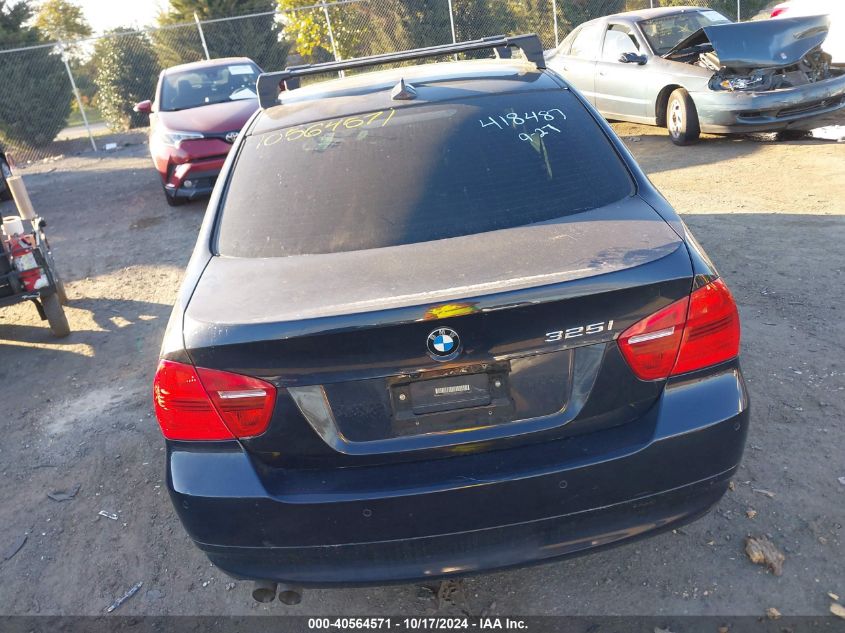 2006 BMW 325I VIN: WBAVB13596TS64019 Lot: 40564571
