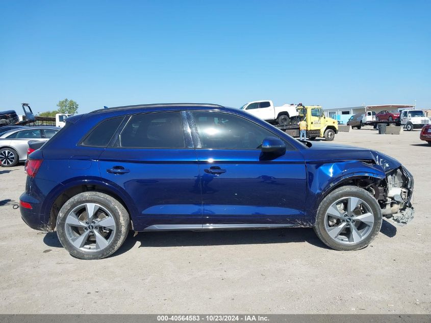 2020 Audi Q5 Premium 45 Tfsi Quattro S Tronic VIN: WA1ANAFY7L2116128 Lot: 40564583