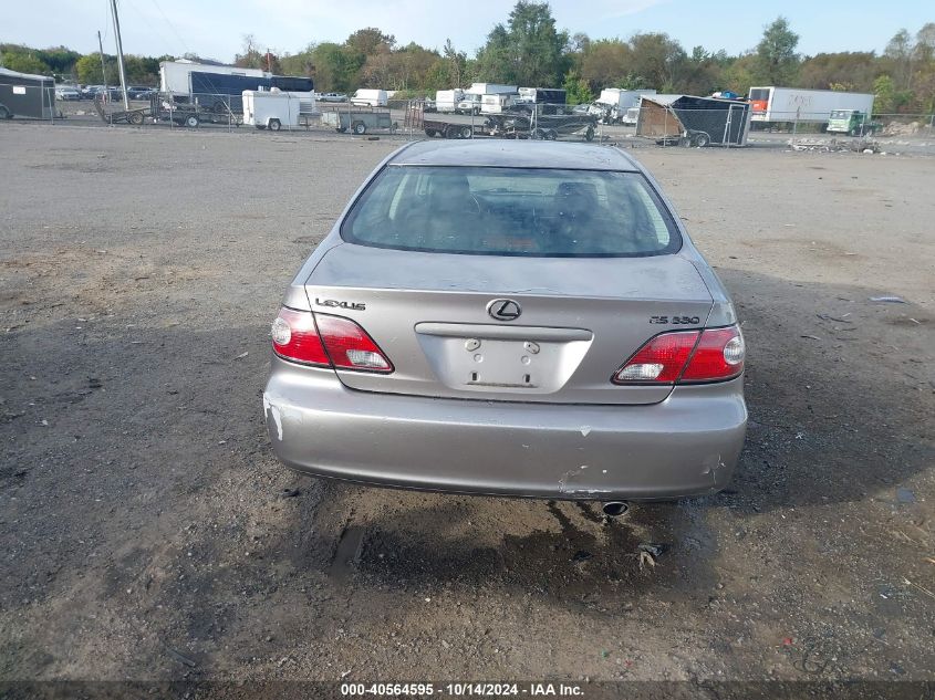 2004 Lexus Es 330 VIN: JTHBA30G145032175 Lot: 40564595