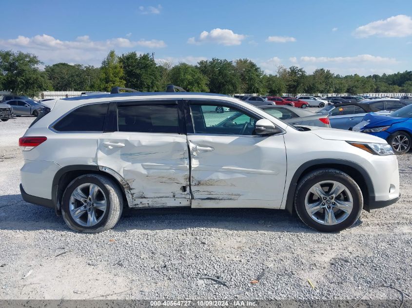 2018 TOYOTA HIGHLANDER LIMITED - 5TDDZRFH9JS900354