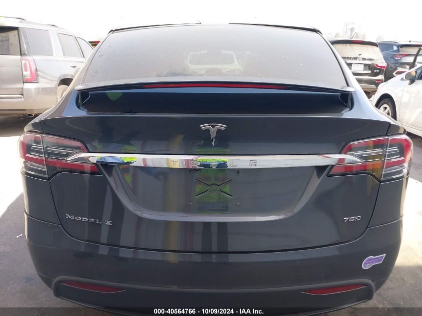 2017 Tesla Model X VIN: 5YJXCAE43HF055854 Lot: 40564766