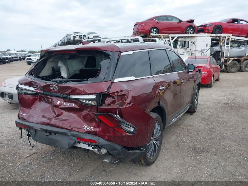 2024 Infiniti Qx60 Sensory Awd VIN: 5N1DL1GS8RC342423 Lot: 40564858