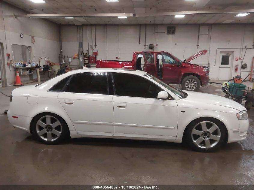 2007 Audi A4 2.0T VIN: WAUDF78EX7A229179 Lot: 40564867