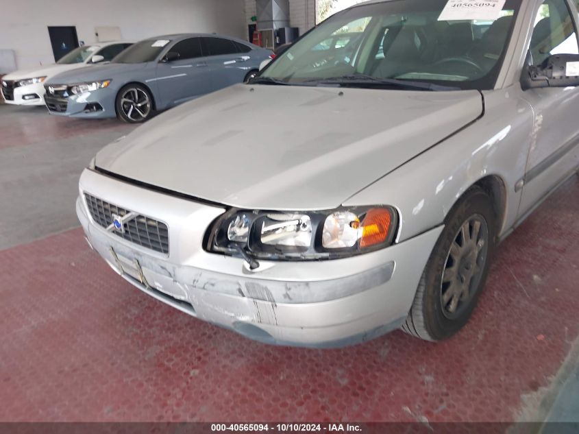 2002 Volvo S60 2.4 VIN: YV1RS61R222113161 Lot: 40565094