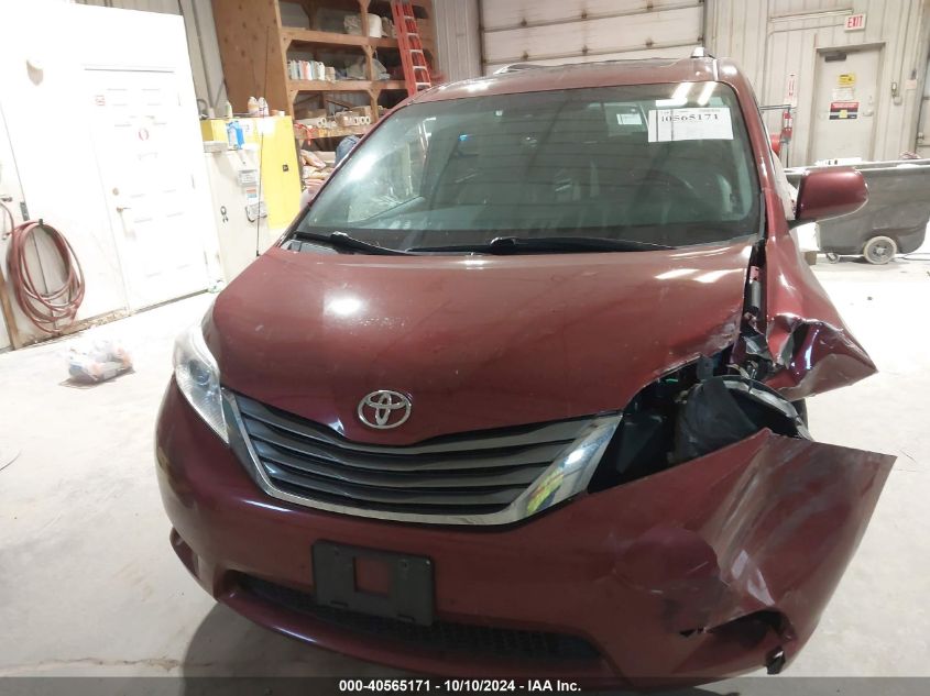 5TDYK3DC9CS221441 2012 Toyota Sienna Xle V6 8 Passenger