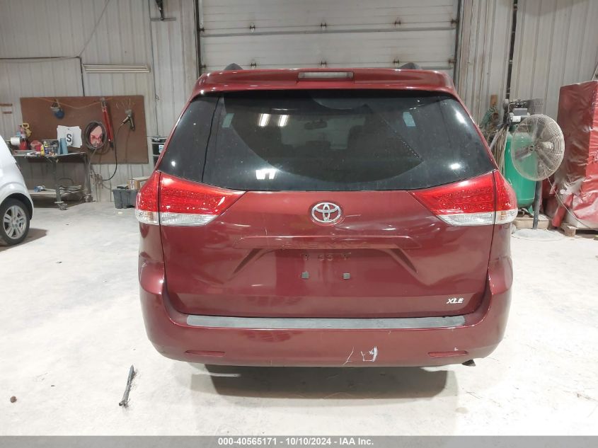 5TDYK3DC9CS221441 2012 Toyota Sienna Xle V6 8 Passenger