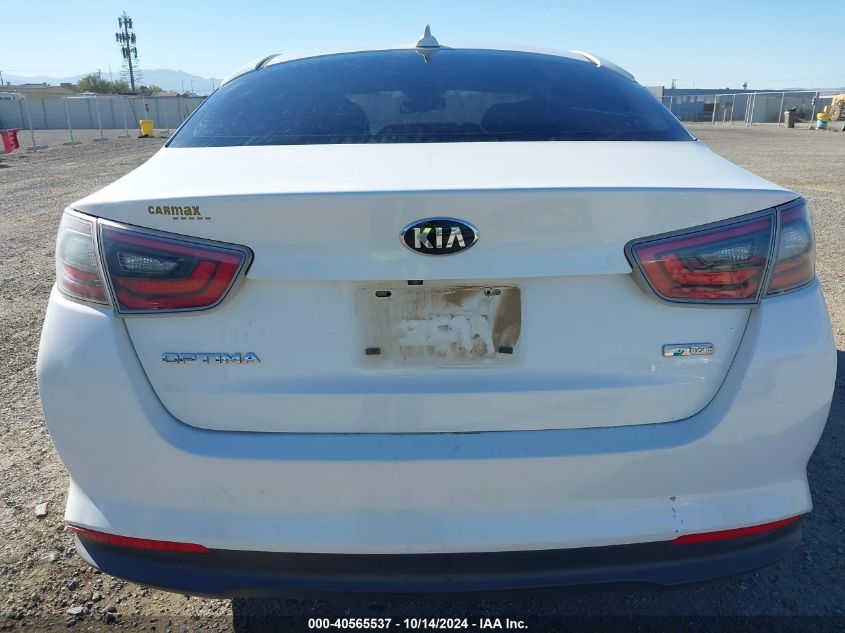 2015 Kia Optima Hybrid VIN: KNAGM4AD0F5085393 Lot: 40565537