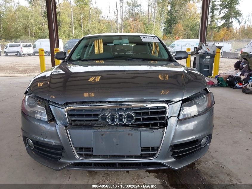 2012 Audi A4 2.0T Premium VIN: WAUHFAFL2CN009926 Lot: 40565613