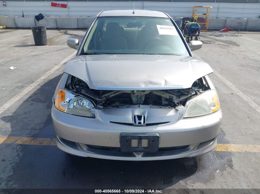 2003 Honda Civic Hybrid VIN: JHMES966X3S020358 Lot: 40565665