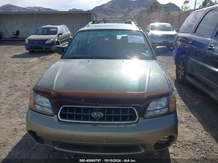 2000 Subaru Outback VIN: 4S3BH6658Y7666761 Lot: 40565797