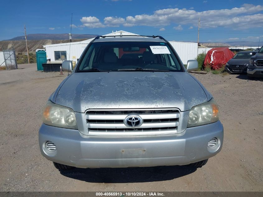 2005 Toyota Highlander V6 VIN: JTEEP21A850107742 Lot: 40565913