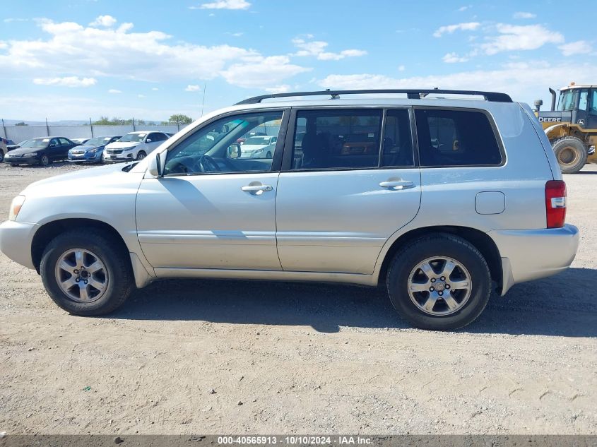 2005 Toyota Highlander V6 VIN: JTEEP21A850107742 Lot: 40565913