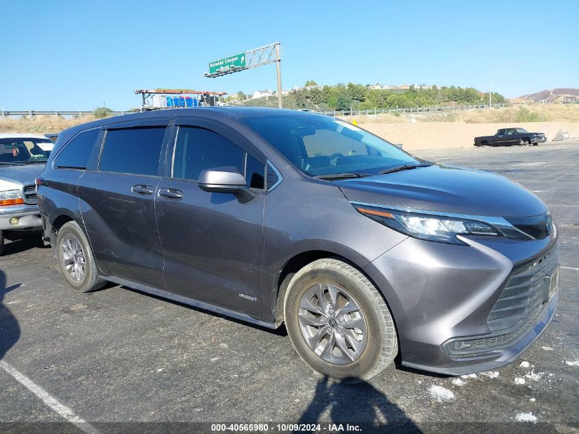 2021 Toyota Sienna Le VIN: 5TDKRKEC8MS022764 Lot: 40565980