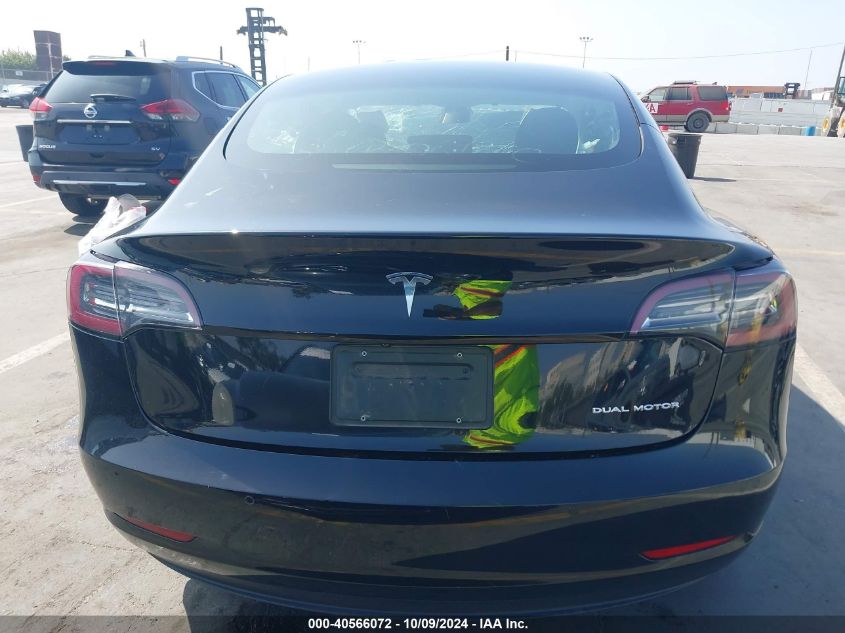 2021 Tesla Model 3 Long Range Dual Motor All-Wheel Drive VIN: 5YJ3E1EBXMF065511 Lot: 40566072