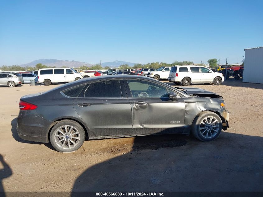 3FA6P0LU3HR315283 2017 Ford Fusion Hybrid Se