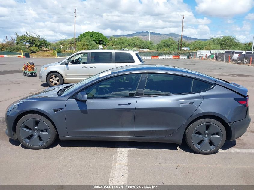 2023 Tesla Model 3 Rear-Wheel Drive VIN: 5YJ3E1EA3PF670854 Lot: 40566114