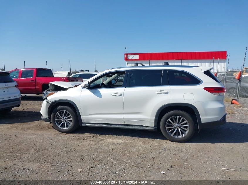 2017 Toyota Highlander Xle VIN: 5TDKZRFH4HS524972 Lot: 40566120