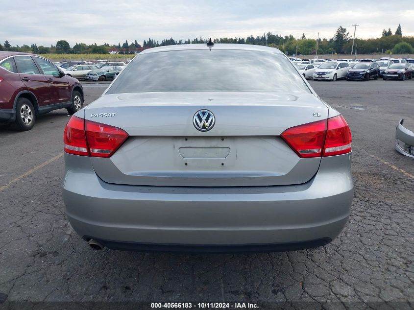 2012 Volkswagen Passat 2.5L Se VIN: 1VWBP7A36CC043926 Lot: 40566183