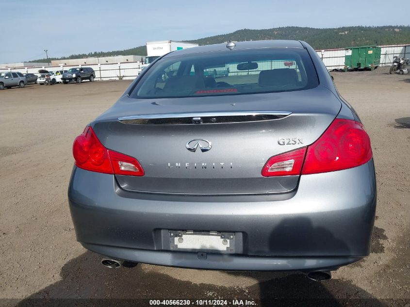 2011 Infiniti G25X VIN: JN1DV6AR5BM653411 Lot: 40566230