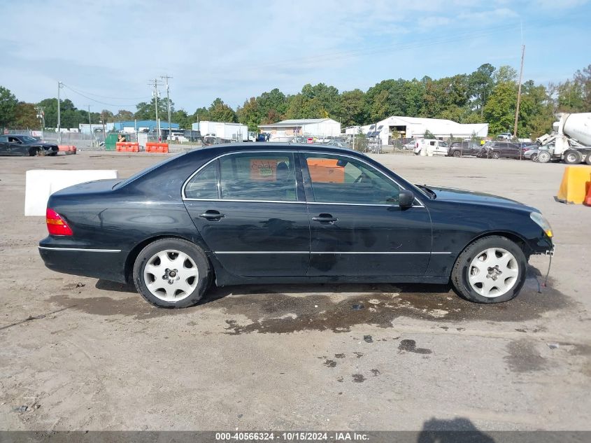 2003 Lexus Ls 430 VIN: JTHBN30F730116105 Lot: 40566324