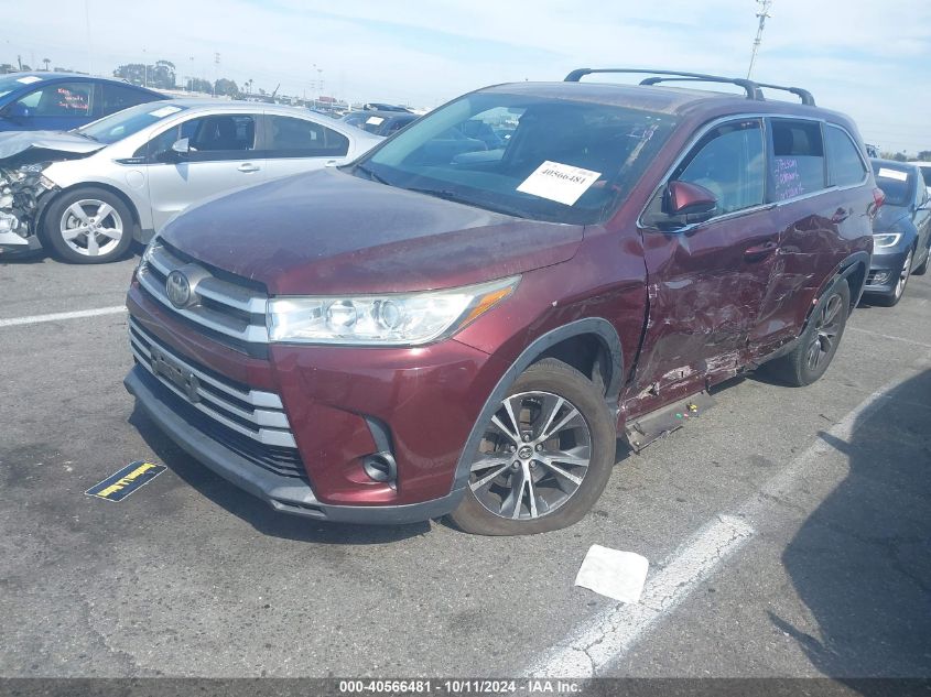 5TDZZRFH0JS247631 2018 Toyota Highlander Le