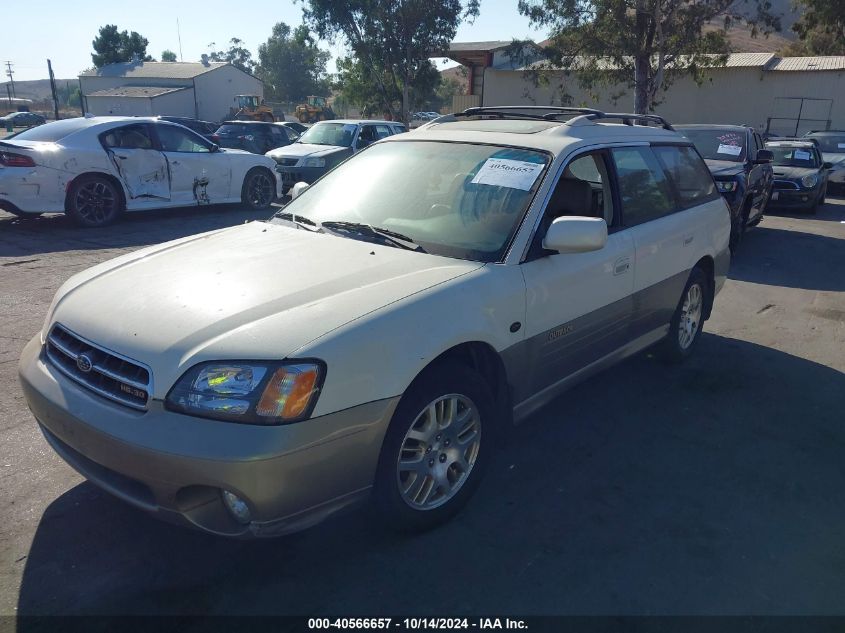 2001 Subaru Outback H6-3.0 VIN: 4S3BH806017643087 Lot: 40566657