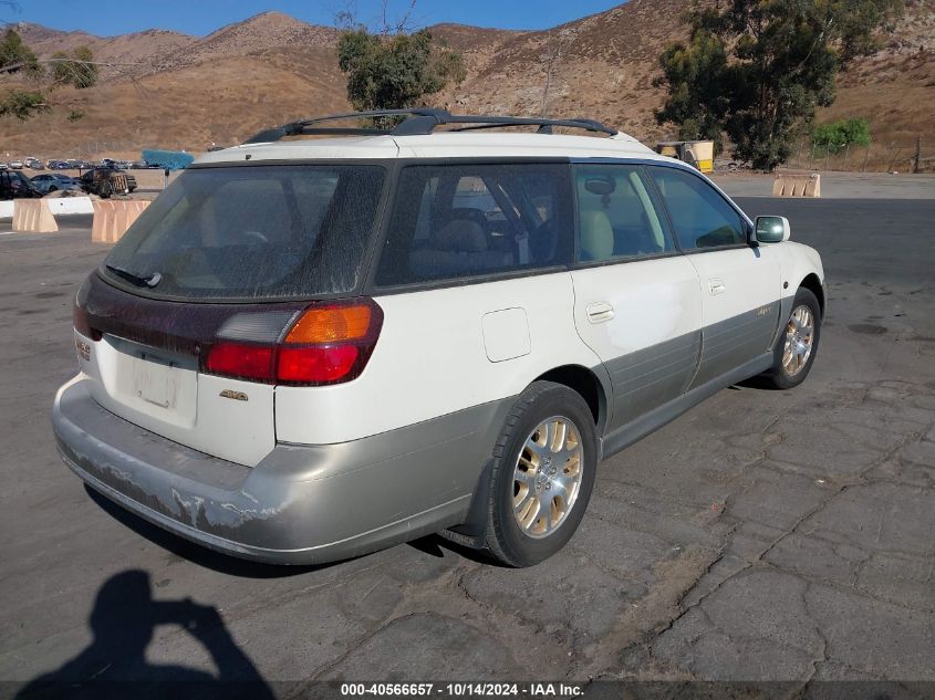 2001 Subaru Outback H6-3.0 VIN: 4S3BH806017643087 Lot: 40566657