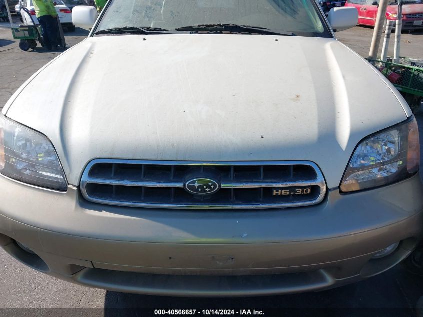 2001 Subaru Outback H6-3.0 VIN: 4S3BH806017643087 Lot: 40566657