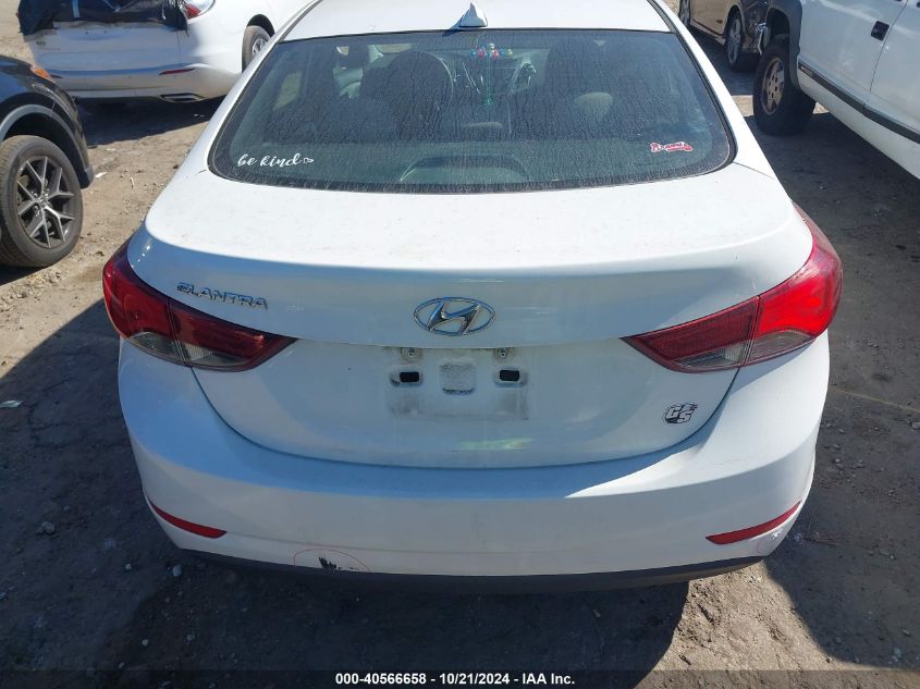 2016 Hyundai Elantra Se VIN: 5NPDH4AE0GH774791 Lot: 40566658