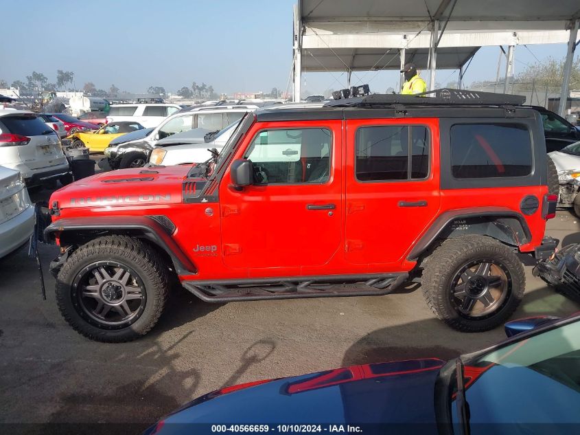 2018 Jeep Wrangler Unlimited Rubicon 4X4 VIN: 1C4HJXFG3JW315077 Lot: 40566659