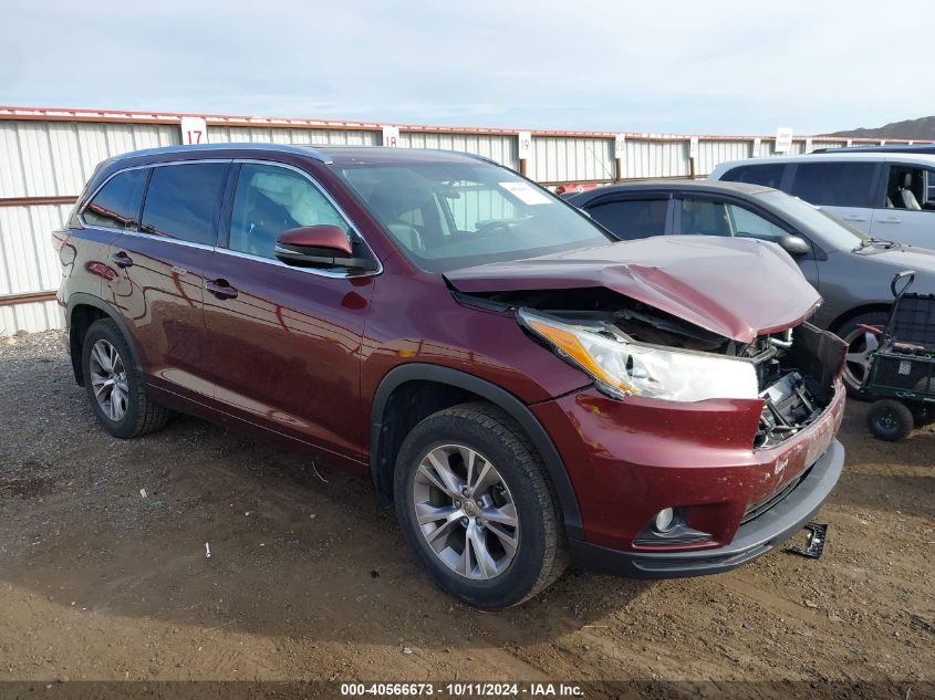 5TDJKRFH8FS210898 2015 TOYOTA HIGHLANDER - Image 1