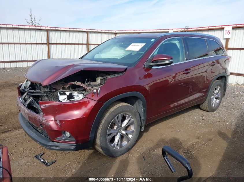 5TDJKRFH8FS210898 2015 TOYOTA HIGHLANDER - Image 2