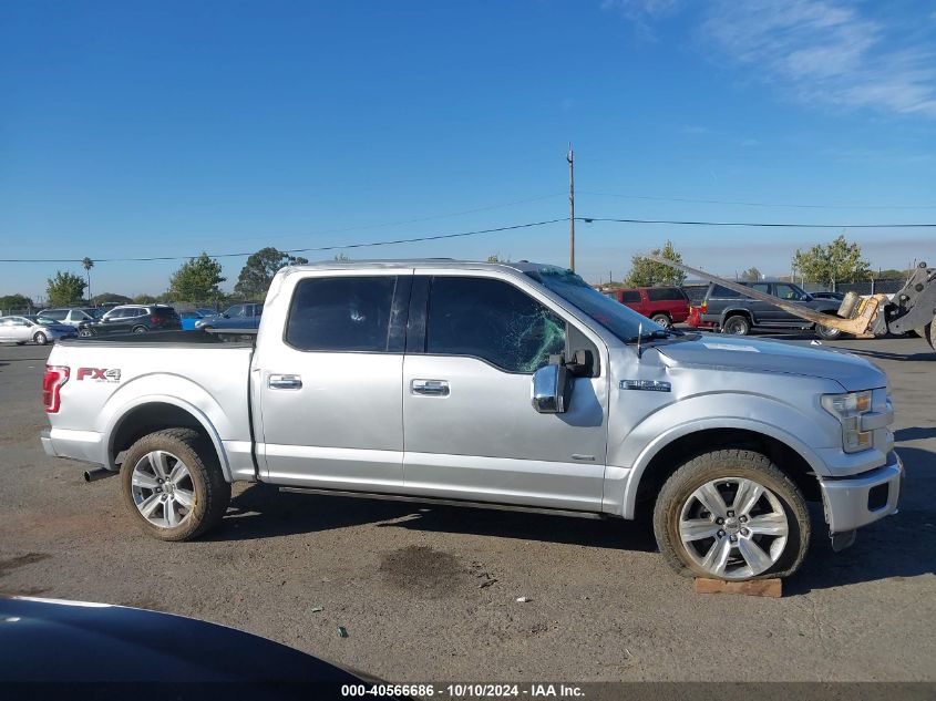 2016 Ford F-150 Platinum VIN: 1FTEW1EG4GFB44223 Lot: 40566686