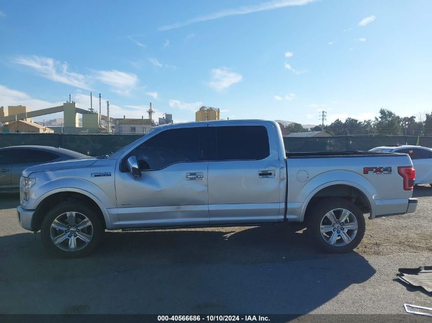 2016 FORD F-150 PLATINUM - 1FTEW1EG4GFB44223