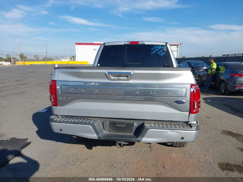 2016 Ford F-150 Platinum VIN: 1FTEW1EG4GFB44223 Lot: 40566686