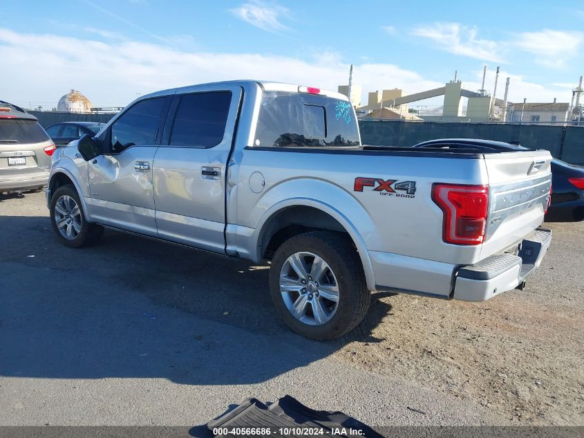 2016 FORD F-150 PLATINUM - 1FTEW1EG4GFB44223