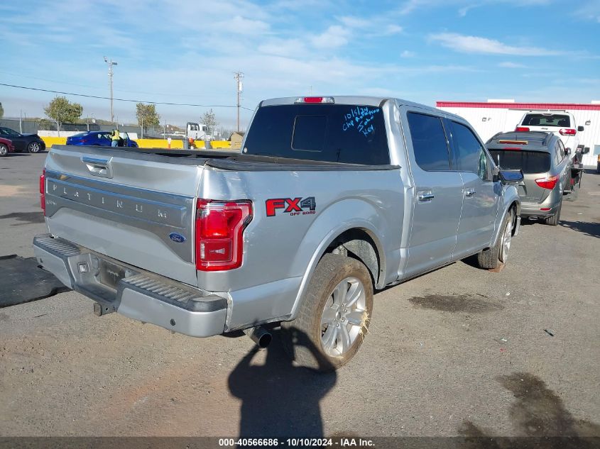 2016 FORD F-150 PLATINUM - 1FTEW1EG4GFB44223