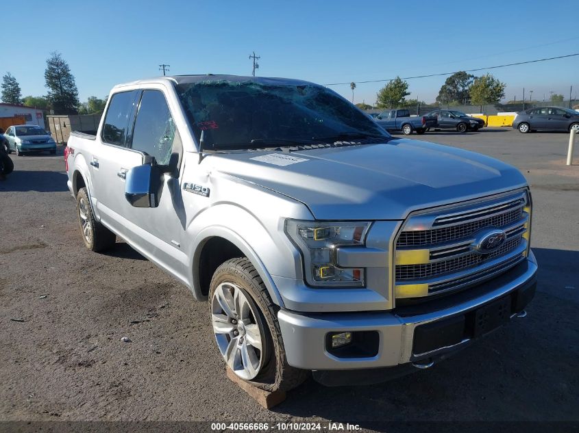 2016 FORD F-150 PLATINUM - 1FTEW1EG4GFB44223