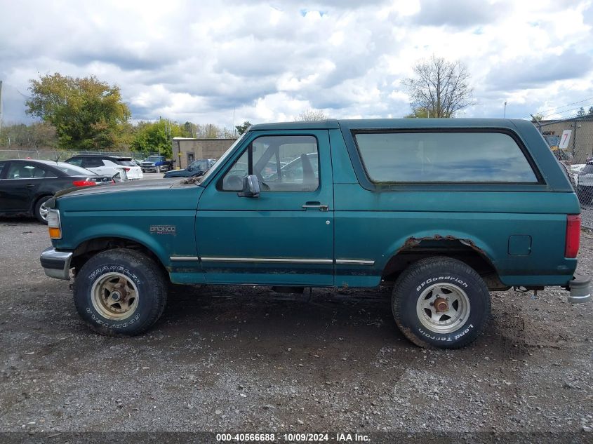 1996 Ford Bronco U100 VIN: 1FMEU15N7TLB09476 Lot: 40566688