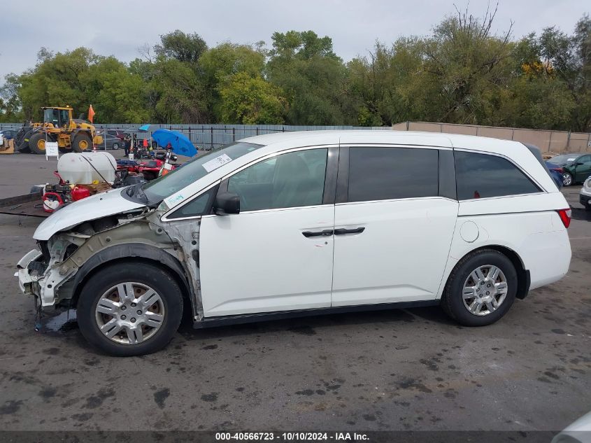 2013 Honda Odyssey Lx VIN: 5FNRL5H27DB082317 Lot: 40566723