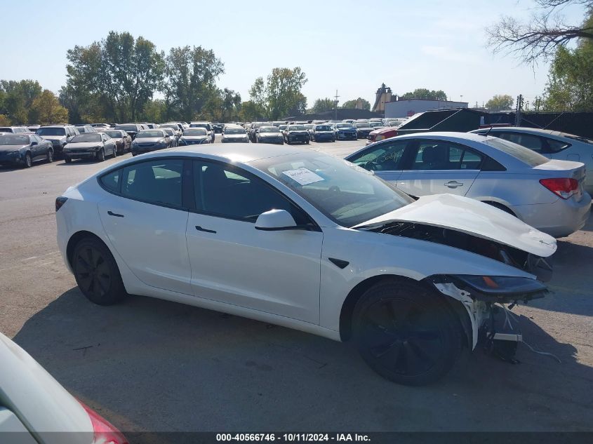 2024 Tesla Model 3 Long Range Dual Motor All-Wheel Drive VIN: 5YJ3E1EB1RF792558 Lot: 40566746