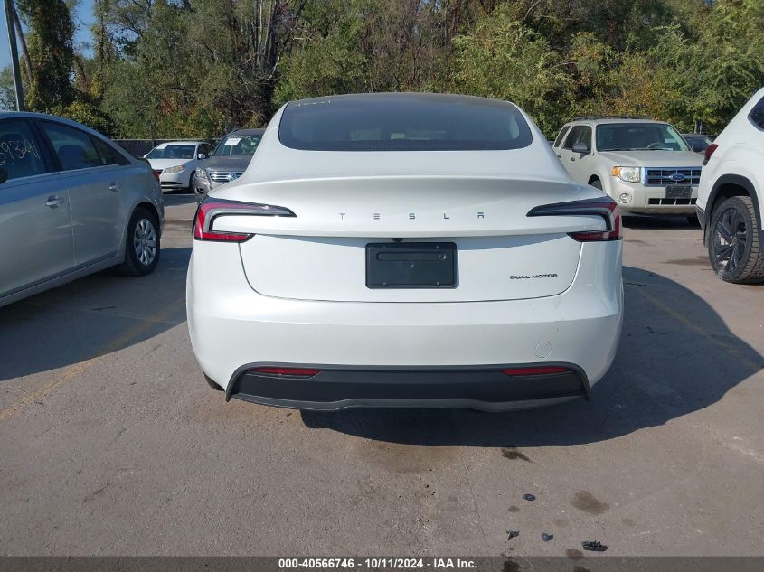 2024 Tesla Model 3 Long Range Dual Motor All-Wheel Drive VIN: 5YJ3E1EB1RF792558 Lot: 40566746