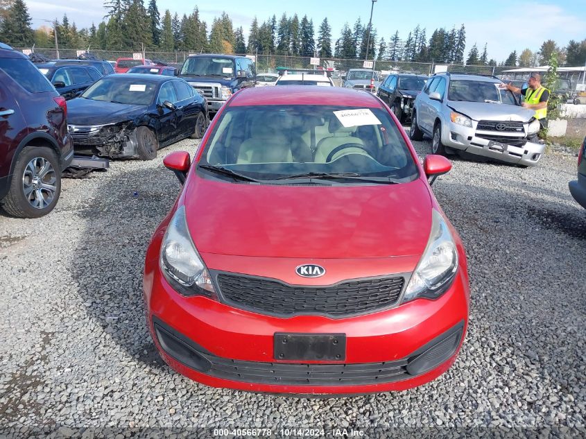 2013 Kia Rio Lx VIN: KNADM4A32D6317235 Lot: 40566778