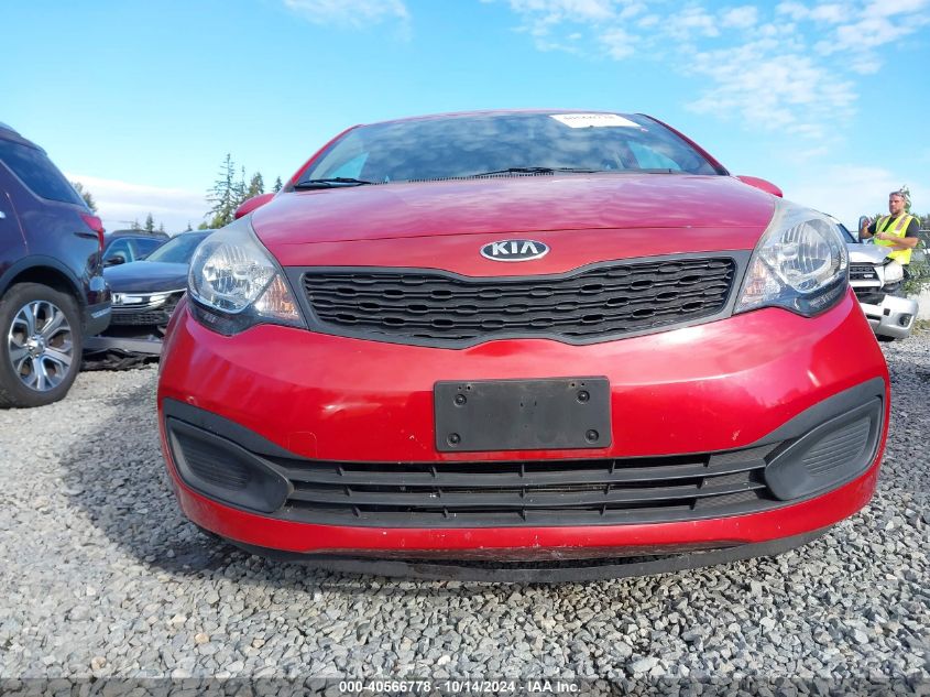 2013 Kia Rio Lx VIN: KNADM4A32D6317235 Lot: 40566778