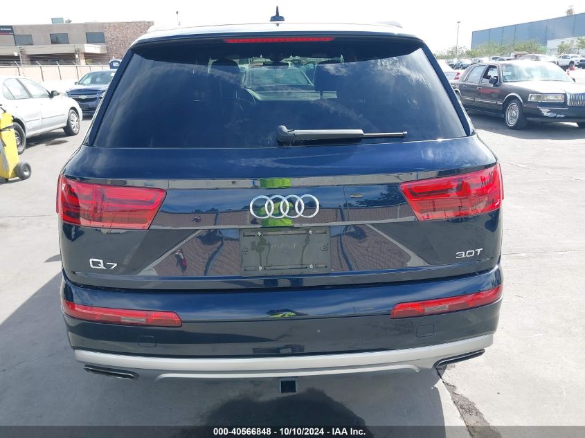 2017 Audi Q7 3.0T Premium VIN: WA1VAAF7XHD057835 Lot: 40566848