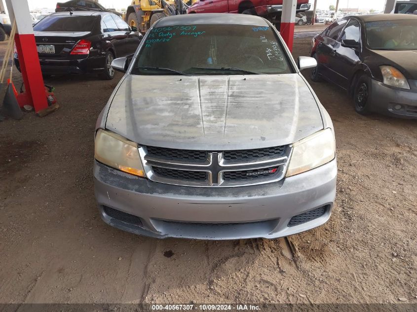 2013 Dodge Avenger Se VIN: 1C3CDZAB7DN614398 Lot: 40567307